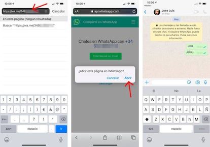 Cómo crear un chat personal en WhatsApp.