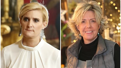 María Zurita y Simoneta Gómez Acebo (derecha), primas del rey Felipe VI.