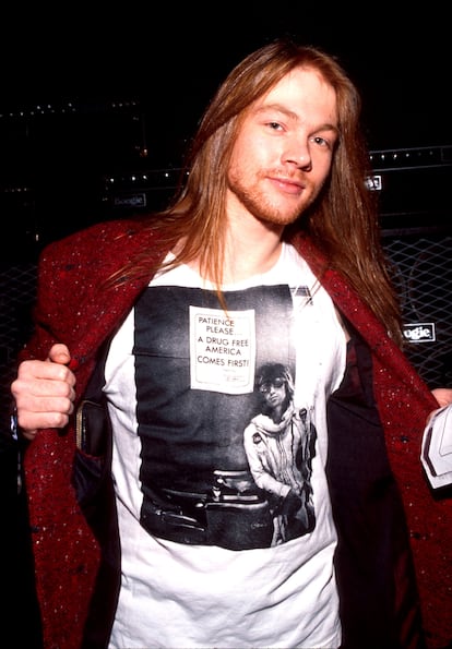 Axl Rose a principios de los noventa.