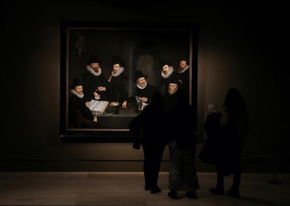 La exposición de 'Rembrandt y el retrato en Ámsterdam 1590-1670', en el Museo Thyssen-Bornemisza, en Madrid.
