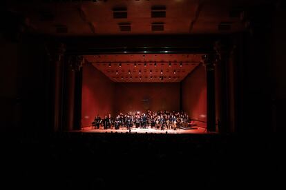 Real Filharmona en el Auditorio de Galicia, en una imagen cedida por la propia orquesta.