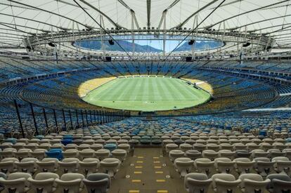 Vis&atilde;o geral do est&aacute;dio do Maracan&atilde;, no Rio de Janeiro.