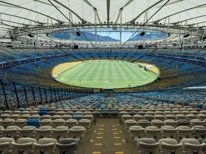 Vis&atilde;o geral do est&aacute;dio do Maracan&atilde;, no Rio de Janeiro.