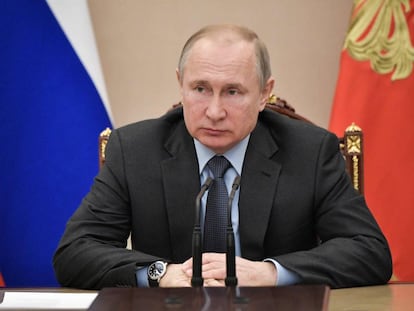 Vladímir Putin, este jueves en Moscú.