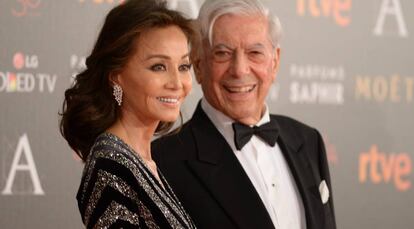 Isabel Preysler y Mario Vargas Llosa, en la pasada entrega de los premios Goya.