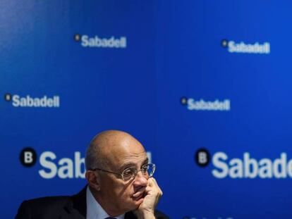 El presidente del Banco Sabadell, Josep Oliu. 
