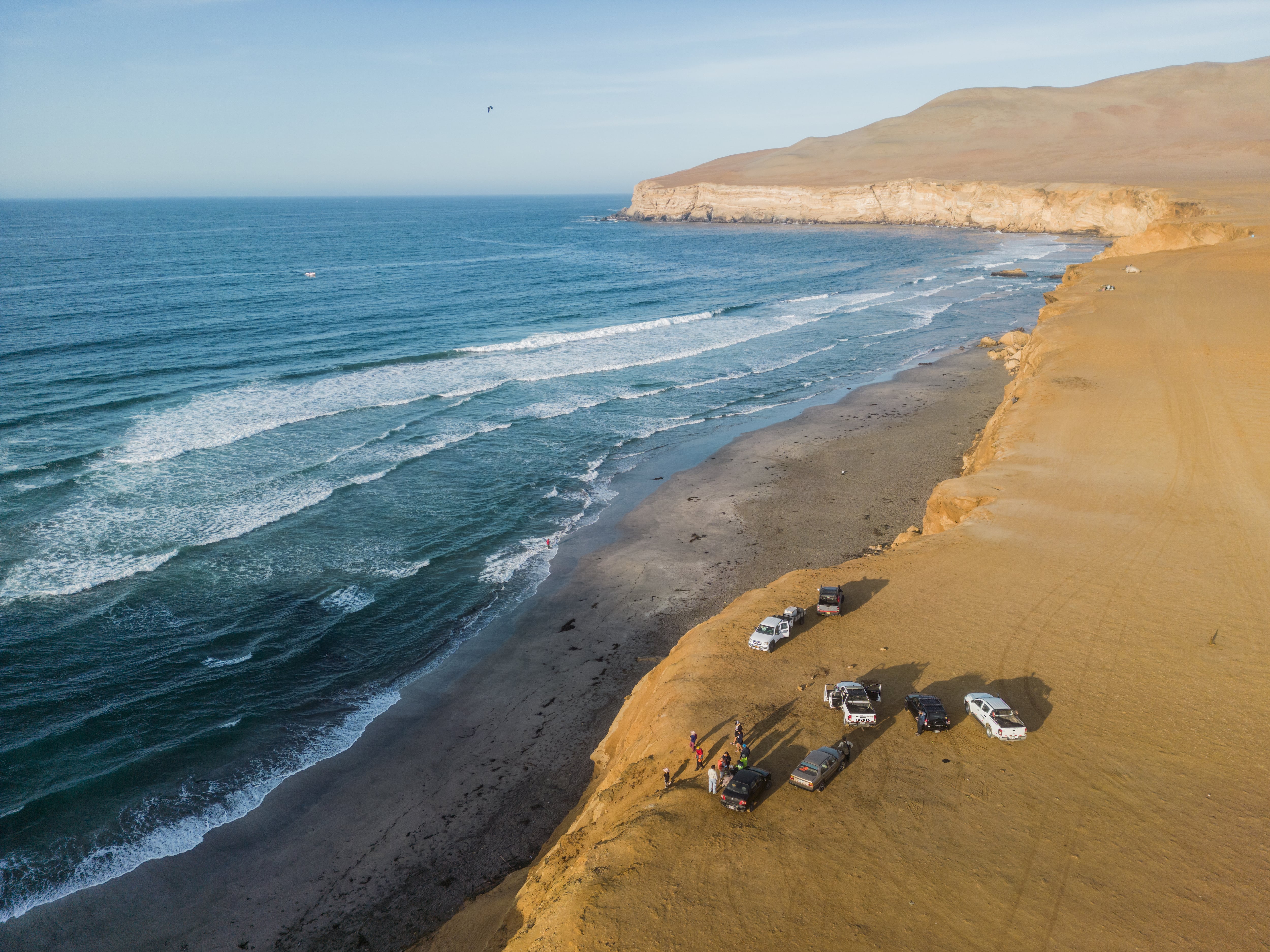 Zona de la Reserva Nacional de Paracas, donde se produjo el accidente. 