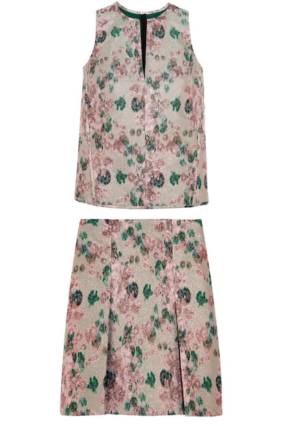 Conjunto de Erdem. El top cuesta 925,65 euros y la falda 955,90.