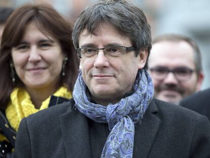 Carles Puigdemont, en Bruselas.