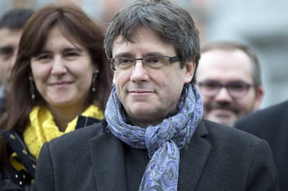 Carles Puigdemont, en Bruselas.