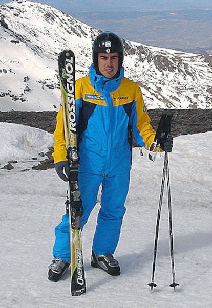 Fernando Alonso se preparó en altura esta semana en Sierra Nevada.