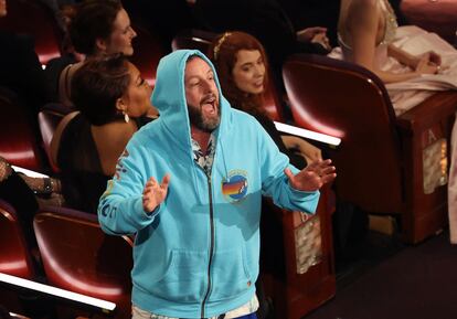Adam Sandler durante la gala de los Oscar, este domingo en Los Ángeles.