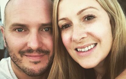 La presentadora de la BBC, Rachael Bland, junto a su marido Steve Bland.