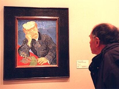 <i>Retrato del doctor Gachet,</i> de Van Gogh, en el Grand Palais de París.