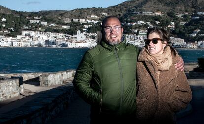 el matrimonio formado por Pau Barandiaran y Anna Morcillo, en Port de la Selva.