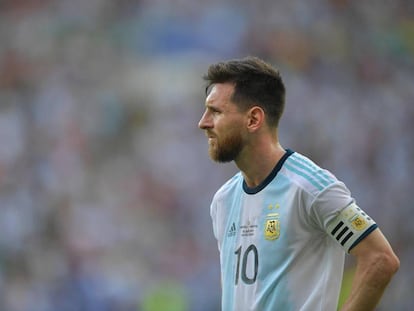 Messi, en el último duelo de Argentina ante Venezuela en Maracaná.