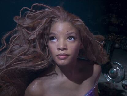 Halle Bailey in a still from 'The Little Mermaid.'