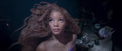 Halle Bailey in a still from 'The Little Mermaid.'