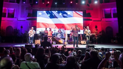 Los Beach Boys en una actuación el pasado 20 de junio en Pedralbes.