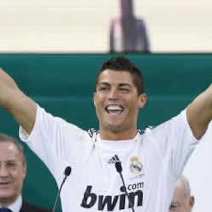 Cristiano Ronaldo, en la presentación del Santago Bernabéu
