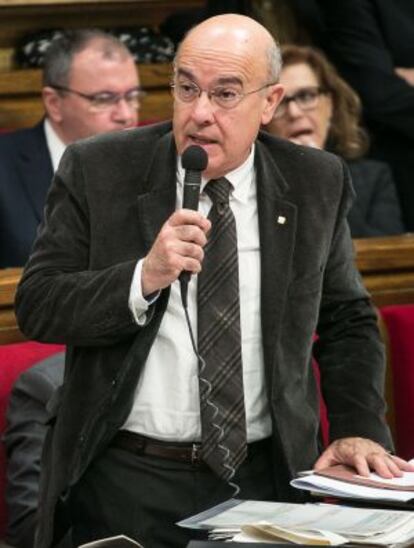 Boi Ruiz, en el Parlament.