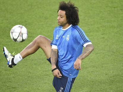 Marcelo se entrena en el Volkswagen arena.