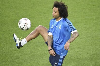 Marcelo se entrena en el Volkswagen arena.