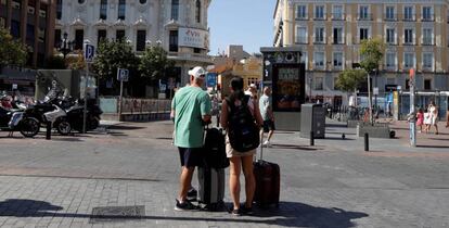 Turistas en el centro de Madrid