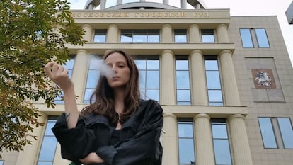 Lusya Stein, miembro de Pussy Riot, en una imagen del documental 'Sin miedo: mujeres contra Putin'.