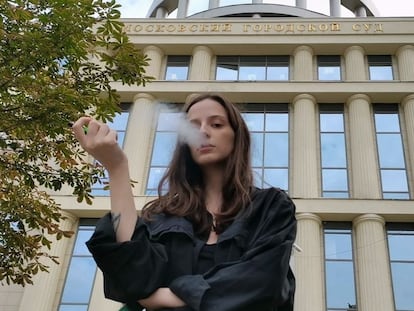 Lusya Stein, miembro de Pussy Riot, en una imagen del documental 'Sin miedo: mujeres contra Putin'.