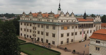 El impresionante castillo renacentista de la ciudad medieval de Litomysl.