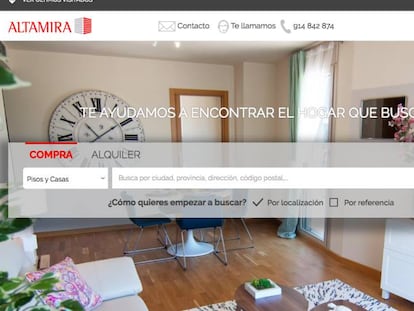 Altamira estrena web con 40.000 inmuebles