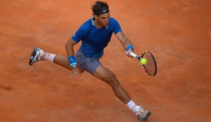 Nadal en su partido contra Youzhny.