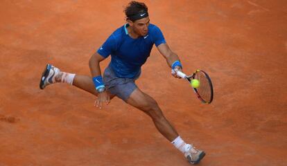 Nadal en su partido contra Youzhny.  