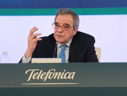 C&eacute;sar Alierta, presidente de Telef&oacute;nica. 