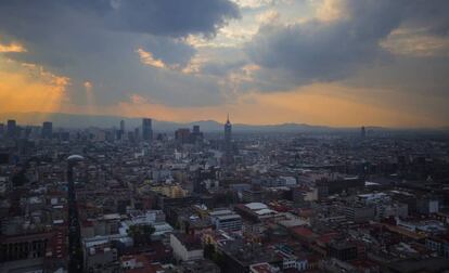 Ciudad de México vista desde el aire. 