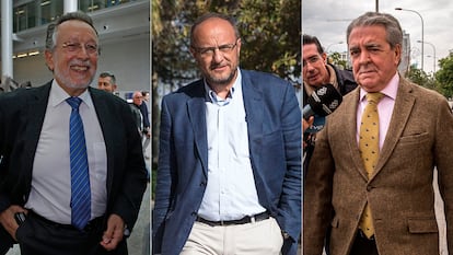 De izquierda a derecha: Alfonso Grau, Rafael Rubio y José María Corbín.