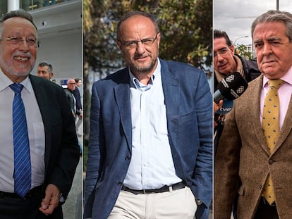 De izquierda a derecha: Alfonso Grau, Rafael Rubio y José María Corbín.