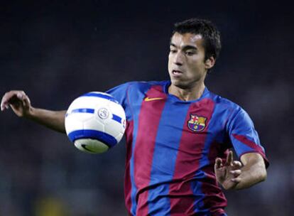 Van Bronckhorst, con la camiseta azulgrana