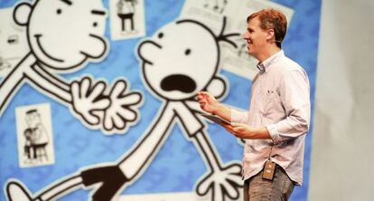 Jeff Kinney, autor de la saga del &#039;Diario de Greg&#039; mantiene un encuentro con sus lectores en el teatro Fern&aacute;n G&oacute;mez de Madrid