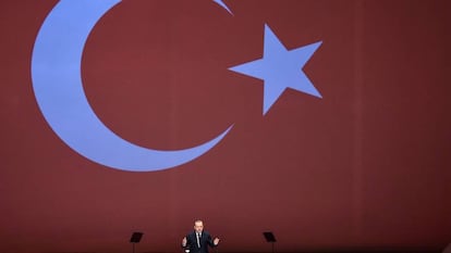 O presidente turco, Recep Tayyip Erdogan, no dia de 10 de julho.