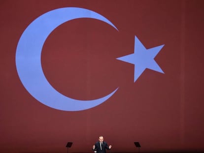 O presidente turco, Recep Tayyip Erdogan, no dia de 10 de julho.