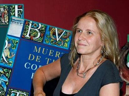 La novelista Cornelia Funke, ayer en Madrid.