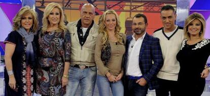 El equipo de 'Sálvame', que emite Telecinco.