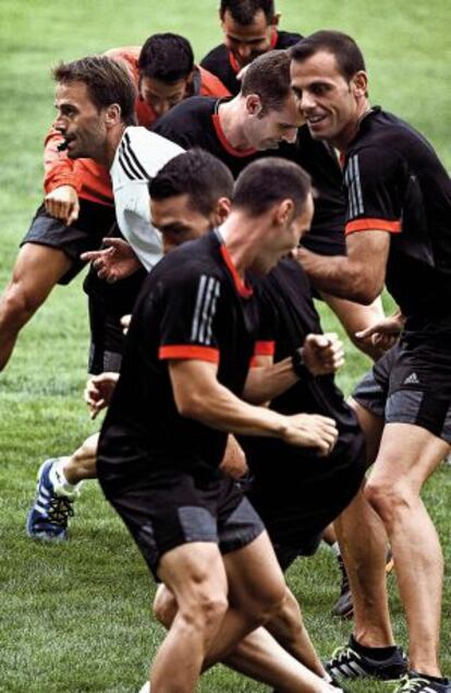 Los colegiados entrenan en Santander.