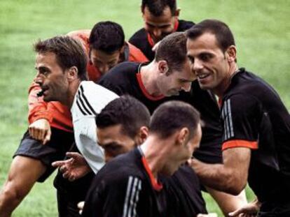 Los colegiados entrenan en Santander.