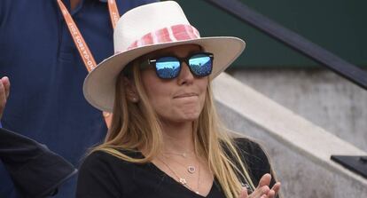Jelena Ristic, la esposa de Novak Djokovic, en el Roland Garros el pasado mes de junio en Par&iacute;s.