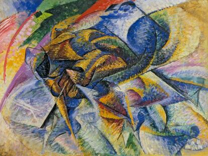 'Dinamismo de un ciclista', de Umberto Boccioni.