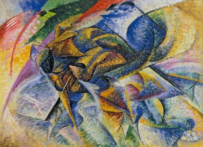 'Dinamismo de un ciclista', de Umberto Boccioni.