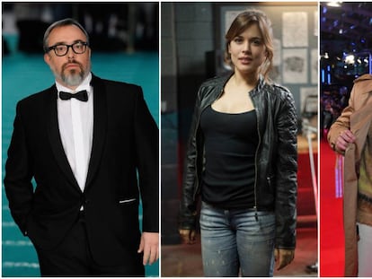 En la imagen, el director de cine Álex de la Iglesia, la actriz Adriana Ugarte y el cantante C.Tangana. Estos casos rompen con esa fama que arrastra la carrera de Filosofía, una de las que más miedo infunde en los padres.